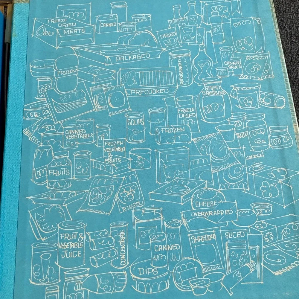 Vintage Pillsbury Family Cook Book Harper & Row Ring Bound 1963 Blue Cover